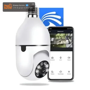 Câmera Lâmpada De Segurança Wifi Ip App Yoosee Visão Noturna - Imagem 1