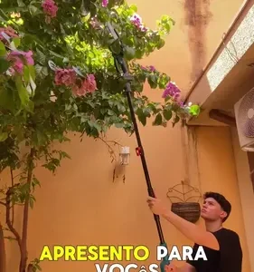 Kit Motoserra Tesoura Eletrica De Poda + Extensor 2 Metros - Imagem 2