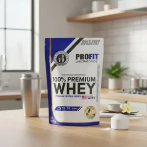 Whey Protein 100% Concentrado Premium 840g Profit Sabor Baunilha - Imagem 7
