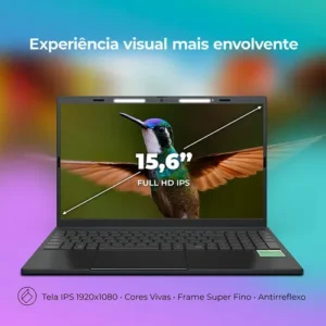 Notebook Positivo Vision C15M Intel® Celeron® N4500 Linux 8GB RAM 256GB eMMC 15.6" Full HD IPS – Minitela - Cinza - Imagem 12