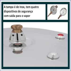 Panela De Pressão Antiaderente Cerâmica Indução Mimo 4,2l - Imagem 6