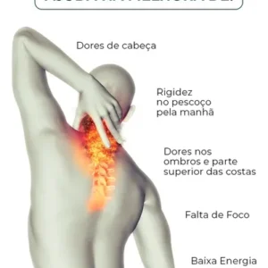 Travesseiro Cervical Nasa - Coluna Relax - Carvão Ativado Cor branco e cinza - Imagem 5
