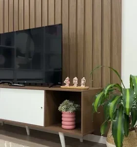 Rack Madesa Dubai Para Tv Até 65 Polegadas Com Pés Rustic - Imagem 2