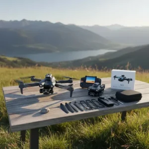 Drone M3 Tela Mini Portátil Com Dupla Câmera Dupla Wifi Hd Preto - Imagem 3