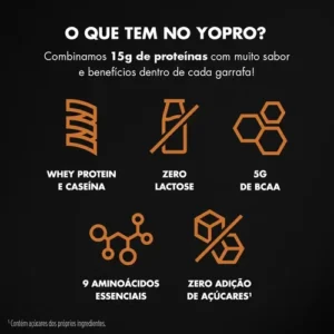 YoPRO Bebida Láctea UHT Doce de Leite Havanna 15g de proteínas 250ml - Imagem 4