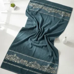 Kit 2 Toalhas Banho Jacquard Gigantes 100% Algodão 70x150cm - Imagem 5