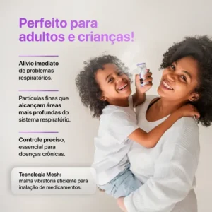 Inalador Nebulizador Aero Tech Portátil Tec. Mesh Relaxmedic - Imagem 5