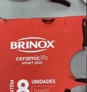 Conj de Panelas 8 Peças Ceramic Life Smart Plus Vanilla - Brinox - Imagem 2