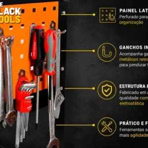 Carrinho Ferramentas Capacidade 1 Gaveta Preto 120kg Bcm300 - Imagem 4