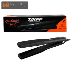 Chapinha Prancha Taiff Cerâmica Preta 110v/220v Bivolt Nf - Imagem 1