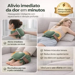 Massageador Pescoço Ombro Maozinha 3d Aquecimento Elétrico - Imagem 4