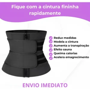 Cinta Abdominal Feminina Modeladora Efeito Sauna Térmica - Imagem 5