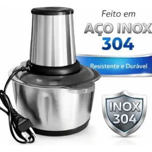 Processador Triturador Elétrico De Alimentos Inox 2 Litros - Imagem 5