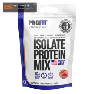 Whey Isolate Protein Mix Refil 1,8kg - Profit Labs Sabor Morango - Imagem 1