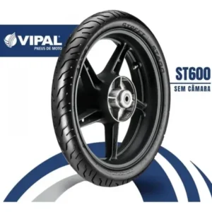 Par Pneus Vipal St 600 80/100-18 E 90/90-18 Sem Camara - Imagem 3