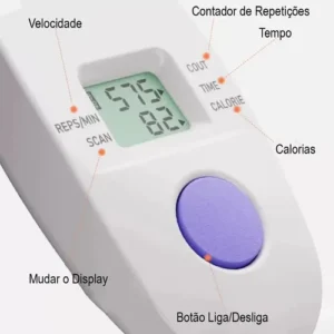 Simulador De Escada Máquina Caminhada Dobrável Stepper Branco - Imagem 7