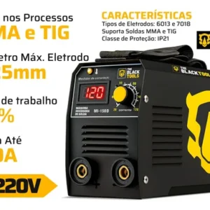 Máquina Solda Inversora Eletrodo 120a Mma/tig Elétrica 220v - Imagem 4
