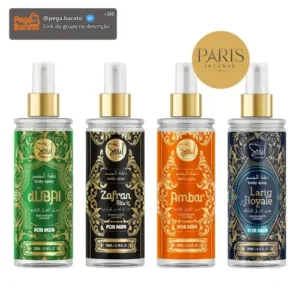 Body Splash Arabe C/4un 200ml Perfume Masculino De Luxo - Imagem 1