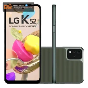 Smartphone K52 4g Tela 6.6'' 64 Gb 3gb Ram Verde LG - Imagem 1