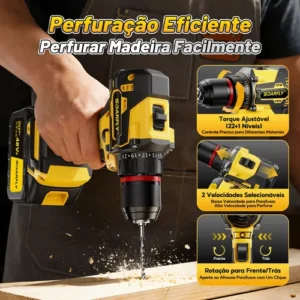 Kit 4 Em 1 Ferramentas Elétricas Profissional Com Baterias - Imagem 9