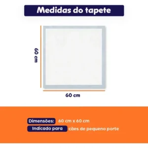 Tapete Higiênico Pet 50 Unidades 60x60 Descartável Cão Gato - Imagem 5