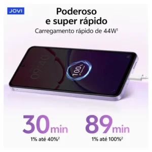 Smartphone Jovi Y21 256GB 8GB (4+4GB RAM expansível) Câmera 50mp Bateria 6500mah - Lilás - Imagem 4