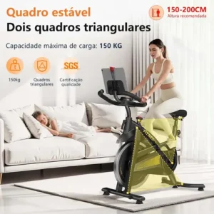 Bicicleta Ergométrica Spinning Rmira Conexão Bluetooth 12kg 150kg - Imagem 4
