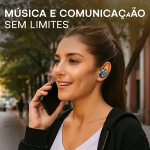 HIVI Fone de ouvido sem fio TWS F9-5C Bluetooth com LED e Power Bank resistente à água - Imagem 11