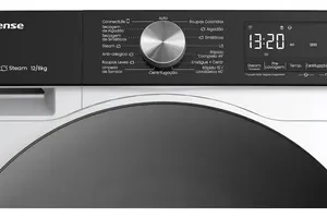 Lava e Seca Hisense 3S Branca 12kg / 8kg Inverter 16 programas 110V com Wi-Fi WD3S1243BW1 - Imagem 8