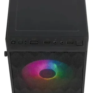 Gabinete Gamer TGT Jester V2 Preto Mini-Tower com Acrílico e 2 Fans Rainbow - Imagem 6