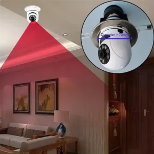 Kit 2 Câmeras Segurança 360º Jortan Wifi IP HD Visão Noturna Lâmpada - Imagem 3