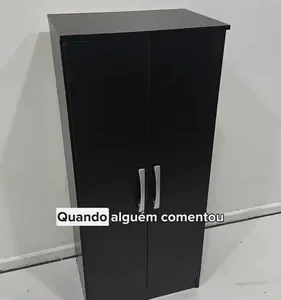 Armário Multiuso 2 Portas Preto Regente - Imagem 13