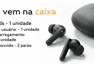 Fone Qcy Buds T43 Bluetooth 5.3 Enc IPX4 Cor Preto - Imagem 8