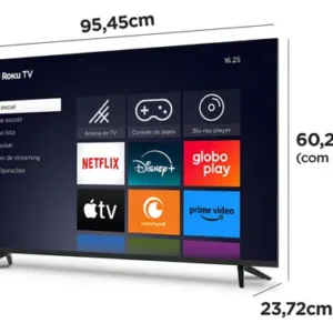 Smart Tv Dled 43 Fhd Multi Roku 3hdmi 2usb Wi-fi Tl056m - Imagem 4