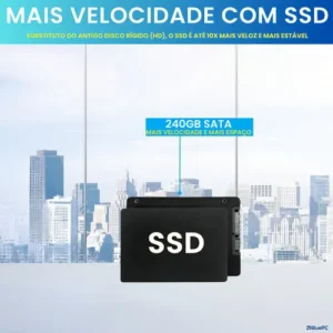 Computador Completo BluePC Office Intel Core i5 4570 (4ª Geração), 16GB RAM, 240GB SSD, Monitor 20" 75hz HDMI, Windows 10 Pro - CDF-099OF - Imagem 6