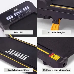 Jumei Esteira elétrica residencial - Preto - Imagem 5
