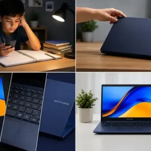 Notebook Asus Vivobook X1404va 14 Fhd 128 gb/8 GB de RAM i3-1315U W11 Quiet Blue - Imagem 4