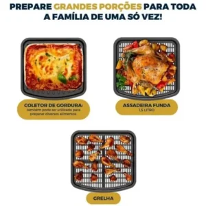 Fritadeira Air Fryer Oven Britânia 11 Litros 8 Funções 1800W BAF11A - Imagem 7