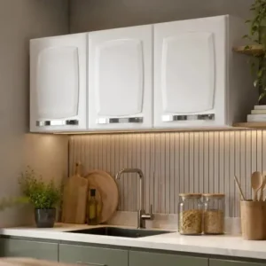 Armário Aéreo de Cozinha Branco Itatiaia 3 Portas Rose - Imagem 4