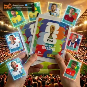 Kit Com 100 Envelopes Lacrados Para Colecionar Figurinhas da Copa Do Mundo FIFA 2026 Panini - Imagem 1