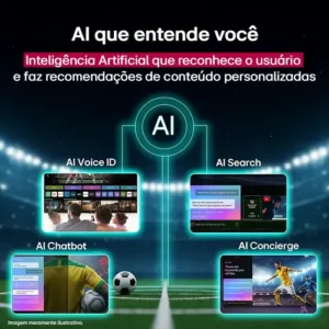 Smart TV 4K 86" LG QNED73 Portal de Games Processador AI α7 Ger8 4K Super Upscaling Google Cast Integrado Controle AI Magic WebOS 25 Modo Esportes Alerta de Esportes - Imagem 8