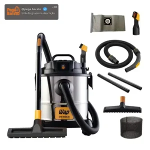Aspirador Pó e Água WAP GTW Inox 20 com Soprador 1600W 160Mbar 20 Litros - Imagem 1