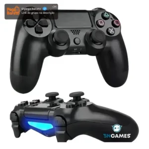 Controle Sem Fio Manete Bluetooth Joystick Para PS4 Tv Smart Samsung Pc Vídeo Game Celular com P2 Sngames - Imagem 1