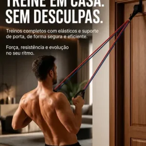 Kit 20 Itens Esportivos Para Treino Em Casa Academia Fitness Funcional Com Elásticos Extensor Puxadores Massageador Faixas Elásticas Mini Band P/ Exercícios Ginástica Fisioterapia Topsand Activewear - Imagem 4