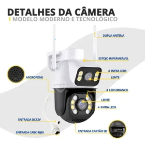Câmera Segurança Ip Externa Wifi A28 App Icsee À Prova Dágua - Imagem 11