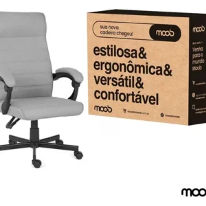 Cadeira De Escritório Moob Moob Cinza - Imagem 9