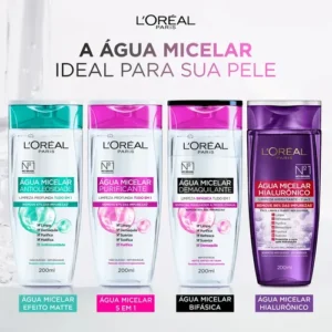 Água Micelar L'Oréal Paris Bifásica Limpeza Facial 200ml - Imagem 7