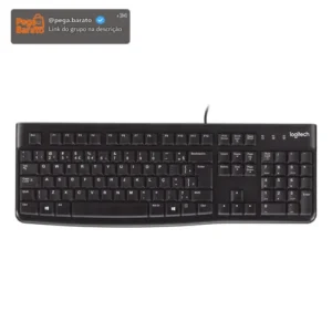 Teclado com fio USB Logitech K120 com Layout ABNT2 - Imagem 1