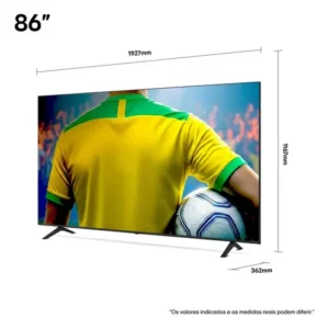 Smart TV 4K 86" LG QNED73 Portal de Games Processador AI α7 Ger8 4K Super Upscaling Google Cast Integrado Controle AI Magic WebOS 25 Modo Esportes Alerta de Esportes - Imagem 3