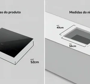 Cooktop de Indução 4 Bocas Dako Supreme Preto com Trava de Segurança 220V - Imagem 7